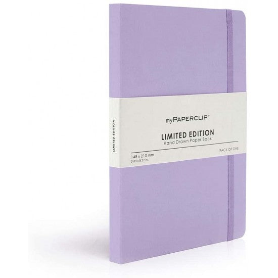 myPAPERCLIP Limited Edition Notebook, A5 (148 x 210 mm, 5 .83 x 8.27 in.) Plain LEP192A5-P - Lilac