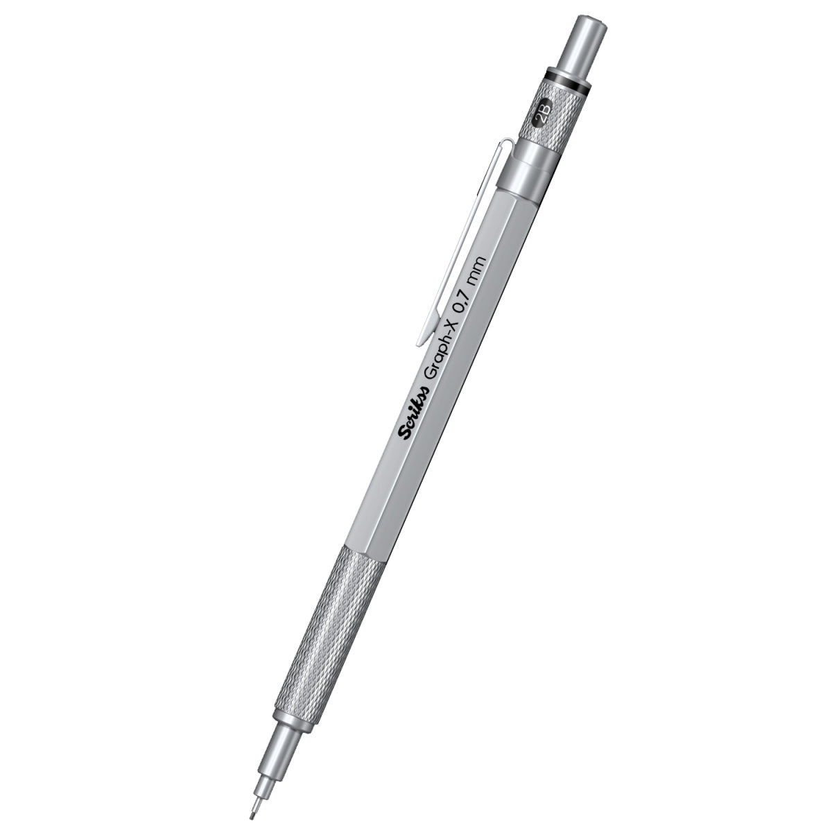Scrikss | Graph-X | Mechanical Pencil | Satin Chrome-0.7mm
