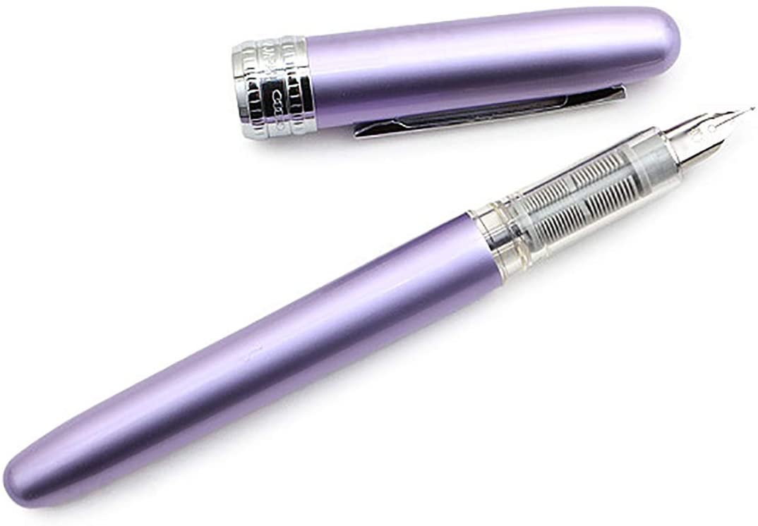 Platinum | Fountain Pen | Plaisir | Stainless Steel | Violet Barrel