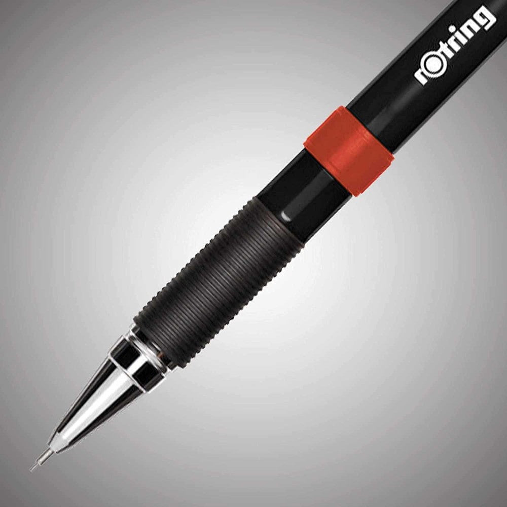 Rotring Visumax 0.7mm Mechanical Pencil, 2B Lead, Black Barrel - Pack of 12