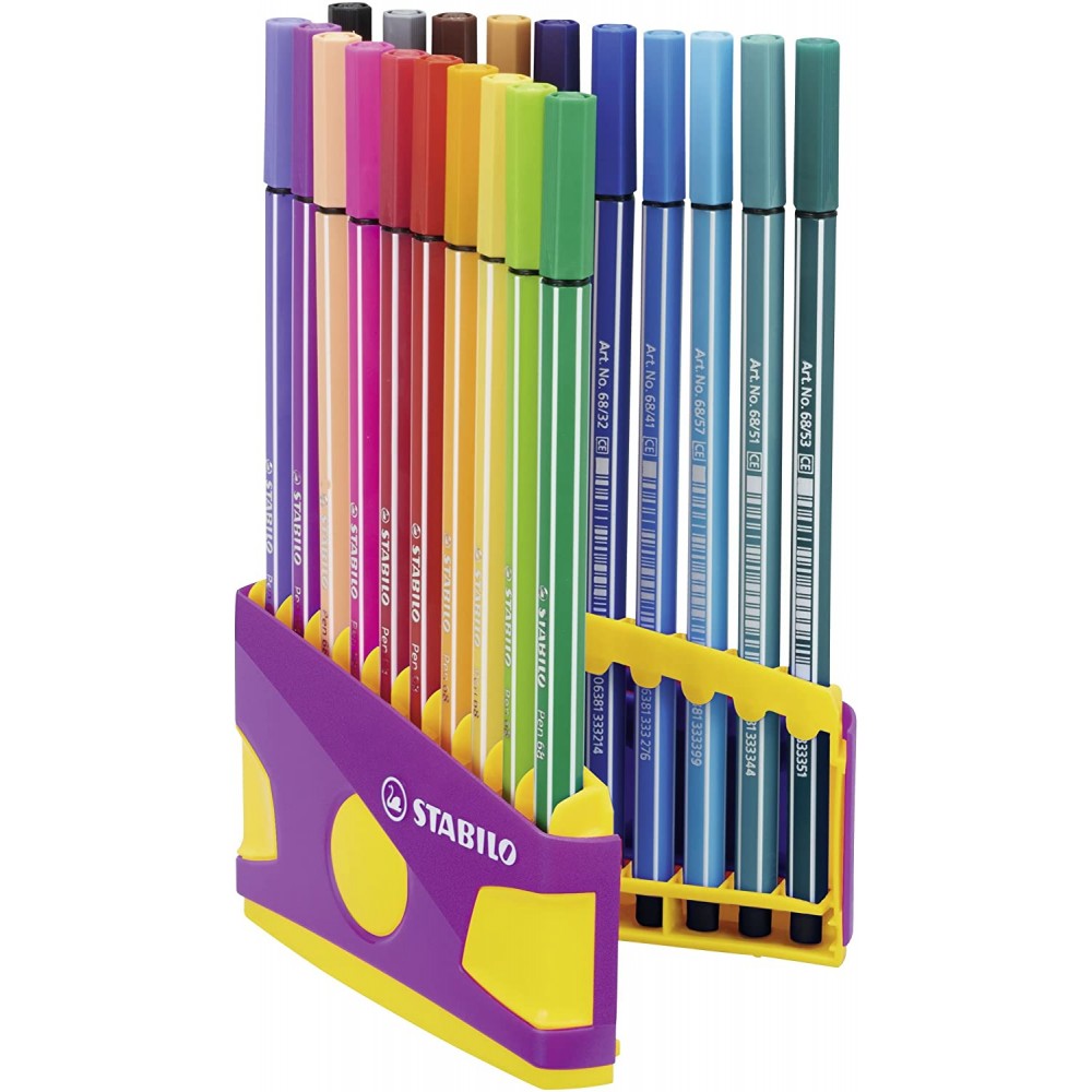 Stabilo | Pen 68 | Color Parade | Lilac | Pack of 20