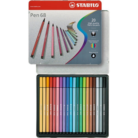 Stabilo | Pen 68 | Metal Box | Pack of 20