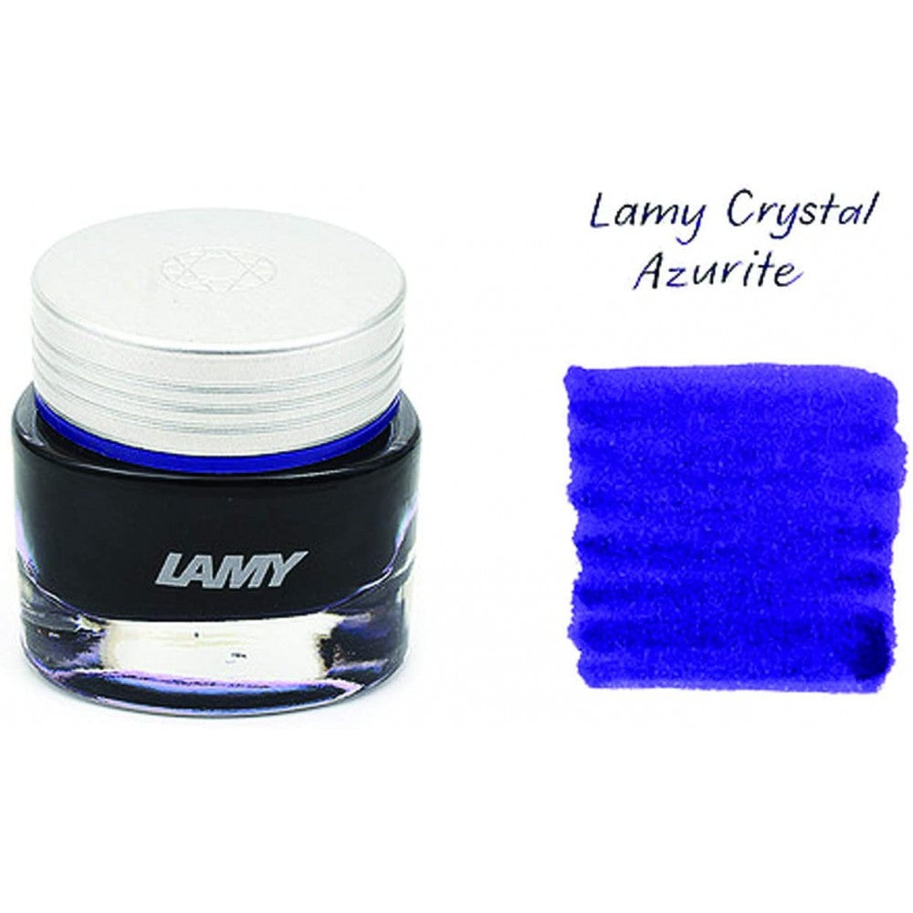 Lamy T53 Premium Crystal Ink Azurite- Deep Blue Fountain Pen Ink, 30ml Bottle Ink