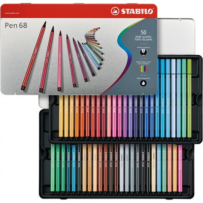 Stabilo | Pen 68 | Metal Box | Pack of 50
