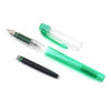Platinum Preppy Green Fountain Ink Pen With Stainless Steel 0.3 Fine Nib,blue-black Ink Cartridge Included, Slip And Seal Cap Design.