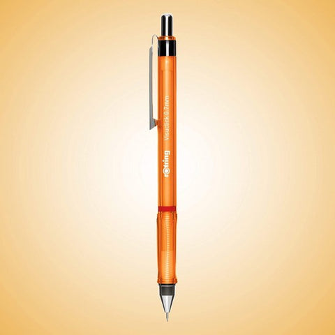 Rotring Visuclick 0.7mm Mechanical Pencil, 2B Lead, Orange Barrel - Pack of 12
