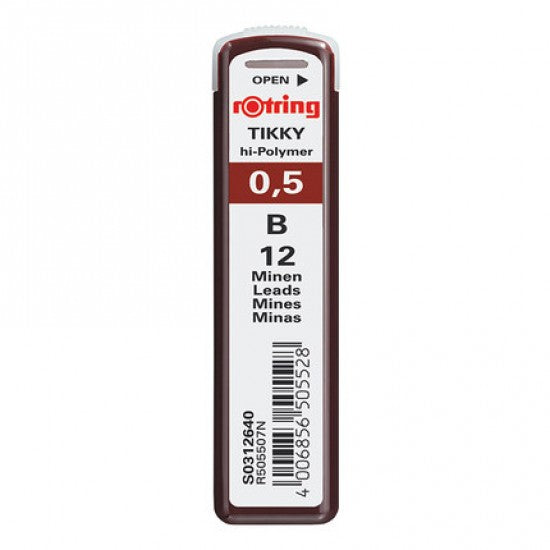 Rotring Tikky 0.5MM - B Replacement Leads - Pack of 10
