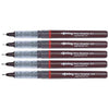 Rotring 0.1mm, 0.2mm, 0.3mm, 0.5mm, 0.8mm Line Thickness Tikky Graphic Fineliner with Black Pigmented Lightfast And Water Resistant Ink For Long Life Drawings, Sketching, Non-Refillable, 5 Pen Set
