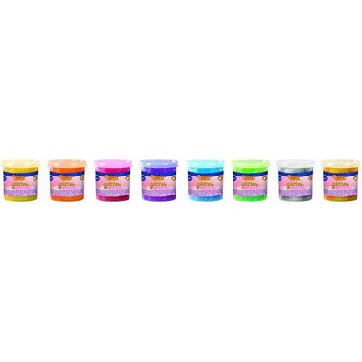 Jovi | Glitter Paint | 55ml | Pack of 6 Assorted Colors