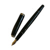 Cleo Skribent | Classic | Fountain Ink Pen | 14K Gold Medium Nib | Black Body of Precious Resin