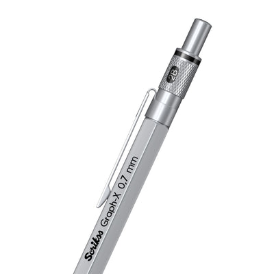 Scrikss | Graph-X | Mechanical Pencil | Satin Chrome-0.7mm