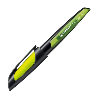 Stabilo | Easy Buddy | Fountain Pen | Right Handed | Black-Lime | Medium nib