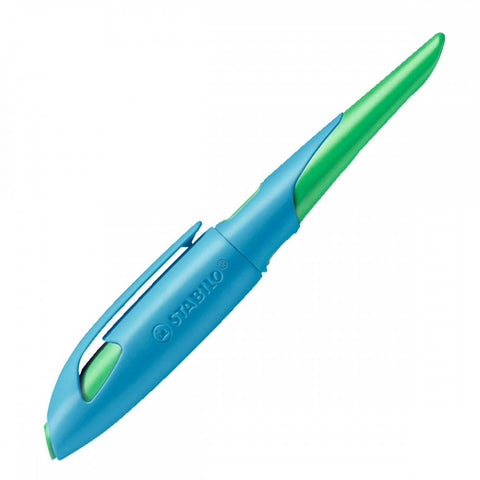 Stabilo | Easy Birdy | Fountain Pen | Left Handed | Sky Blue-Grass Green | Medium nib