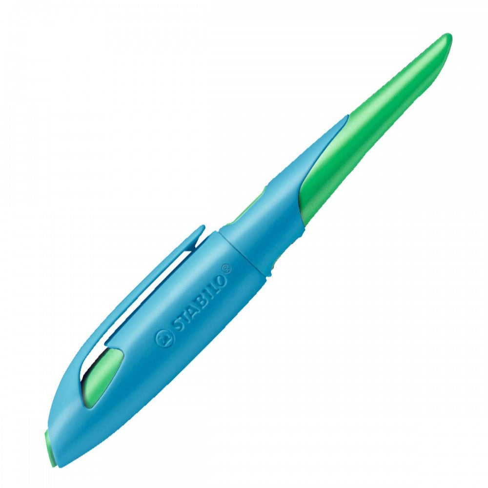 Stabilo | Easy Birdy | Fountain Pen | Right Handed | Sky Blue-Grass Green | Medium nib