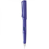 Lamy Safari- Violet Fountain Pen, Steel Medium Nib, Spring Loaded Iconic Clip, Triangular Grip, Abs Plastic Body.
