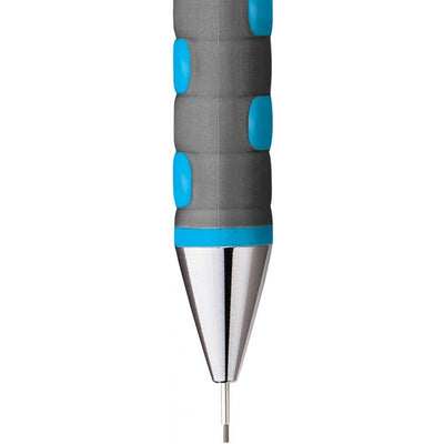 Rotring Blue Mechanical Tikky Pencil 0.5mm with Metal Cap, Nozzle and Clip and an Induilt Eraser for Writing and Drawing with 2B 12 Lead and Eraser.