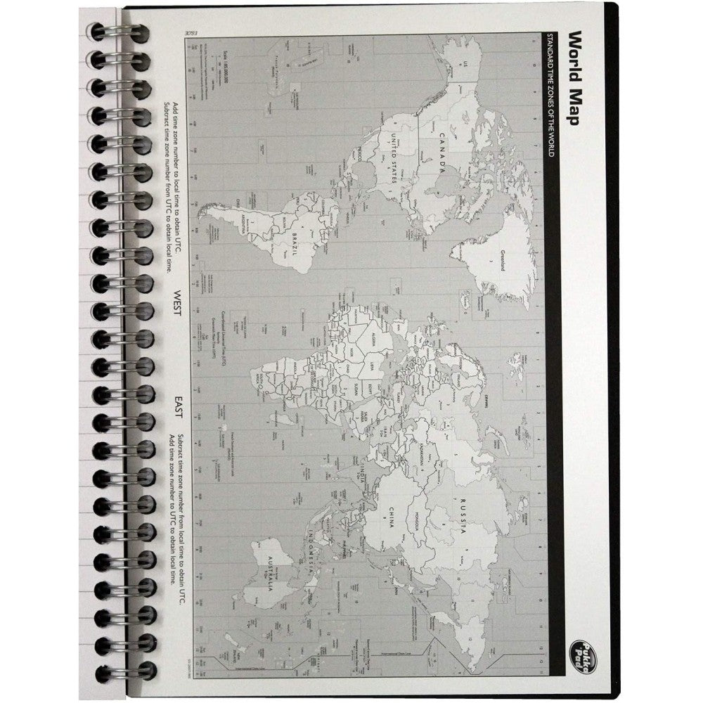 Pukka Pad A5 Size Spiral Bound Note Book Single Line Diary - 160 Pages, Ruled,Twin Wire Bound, 80gsm, 8mm Line, Perforated, Polyprop Black Cover, Elastic Closure