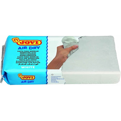Jovi European Air-Dry Modeling White Clay of 500 Grams for Sculpting Pottery Art and Craft Handicraft Educational Purpose Fine Motor Skills