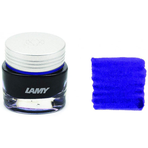Lamy T53 Premium Crystal Ink Azurite- Deep Blue Fountain Pen Ink, 30ml Bottle Ink