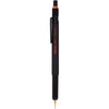Rotring 800+ Black 0.5 mm Premium Hybrid Mechanical Pencil + Stylus, Twist and Click Mechanism,Pocket Safe,Non-slip metal knurled grip, Inbuilt Eraser, Push Button Cap.