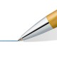 Staedtler Triplus 444 M11-3 Retractable Ballpoint Pen, Glorious Gold, Metal Casing In Ergonomic Triangular Shape, Large Refill M, Blue Ink