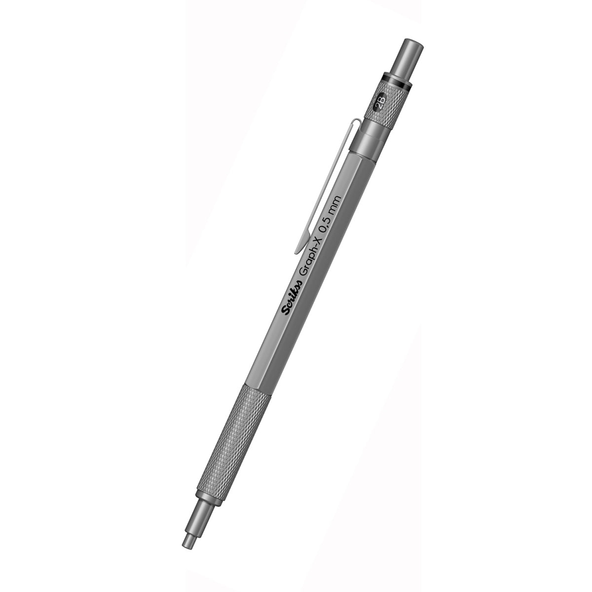 Scrikss | Graph-X | Mechanical Pencil | Satin Grey Titanium-0.7mm