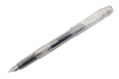 Platinum Preppy Crystal Transparent Fountain Ink Pen With Stainless Steel 0.3 Fine Nib,blue-black Ink Cartridge Included, Slip And Seal Cap Design.