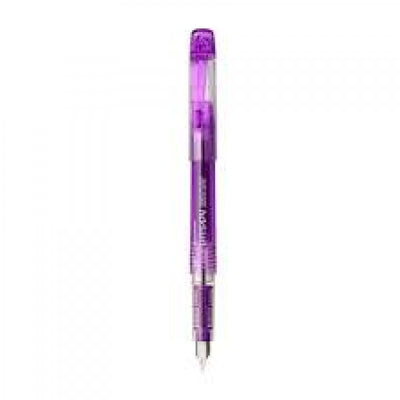 Platinum Preppy Violet Fountain Ink Pen With Stainless Steel 0.5 Medium Nib,blue-black Ink Cartridge Included, Slip And Seal Cap Design.