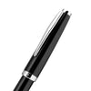 Cleo Skribent Colour Fountain Ink Pen, Black Aluminum Anodized Barrel - Cap, Matt Black Ruthenium Plated Nib, Used with Converter -Cartridge, Chrome Plated Trims