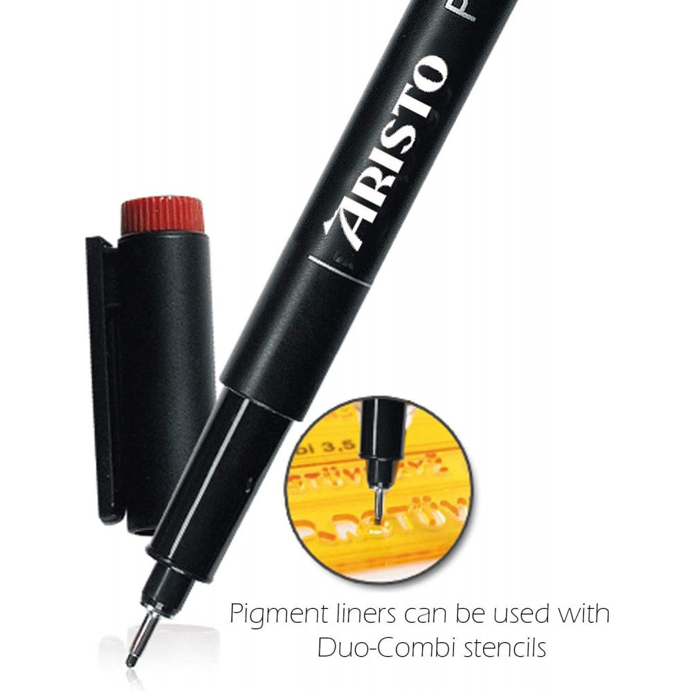 Aristo | Pigment Liner | 0.2mm | Set of 6 Pens