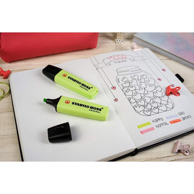 Stabilo Boss Original Pastel - Highlighter Pen -wallet Of 4 - Assorted Colours