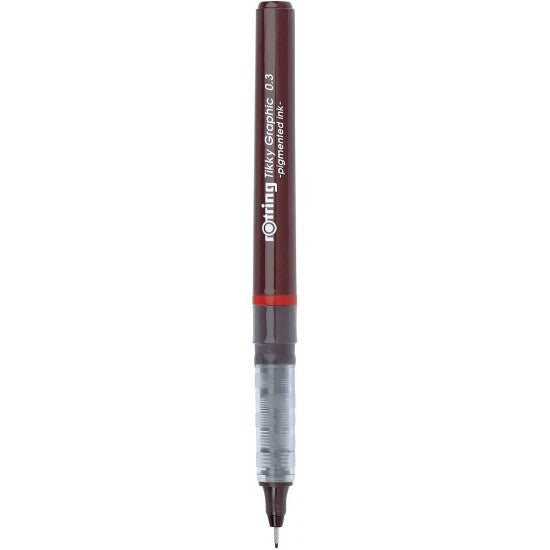Rotring Graphic Fineliner Pen Set, 3-Piece, Pigmented lightfast and water-resistant ink for long-life drawings