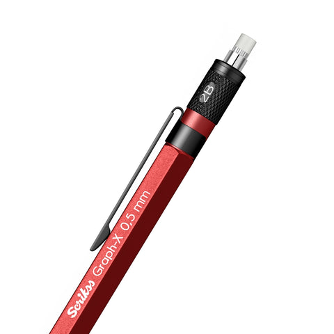 Scrikss | Graph-X | Mechanical Pencil | Metallic Red-0.5mm