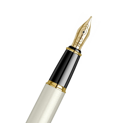 Scrikss | Noble 35 | Fountain Pen | Ivory-GT  Medium