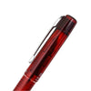 Platinum Prefounte Fountain Ink Pen With Stainless Steel Fine Nib, Translucent Crimson Red Barrel, Cap, Blue-black Ink Cartridge Included, Slip And Seal Cap Design.