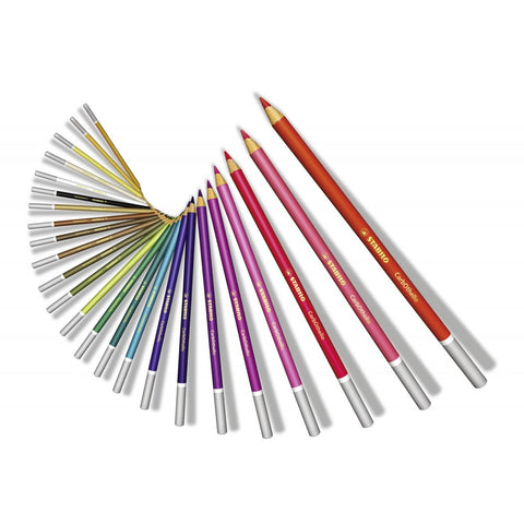 Stabilo | Carbothello Pastel Pencil | Metal Box of 48 Colours | With Sharpener & Blending Stump