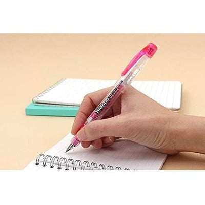 Platinum Preppy Pink Fountain Ink Pen With Stainless Steel 0.5 Medium Nib,blue-black Ink Cartridge Included, Slip And Seal Cap Design.