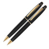 Scrikss | Noble 35 | Ballpoint Pen + Mechanical Pencil Set | Matt Black GT