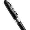Platinum Plaisir Fountain Ink Pen With Ss Fine Nib, Black Barrel, Cap, Anodized Aluminium Body With Shiny Surface, Black Ink Cartridge Included, Slip And Seal Cap Design.