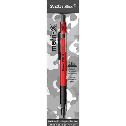 Scrikss | Matri-X | Mechanical Pencil | Matt Red-0.5mm