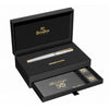 Scrikss Heritage Gold Chrome Roller ball Pen With 23k Gold Plated Engraved Design,1.0mm Point refill
