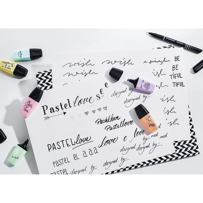 Stabilo Boss Mini Pastellove - Highlighter Pen - Wallet Of 6 - Assorted Colours