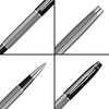 Scrikss | Noble 35C | Roller Ball Point Pen | Spiral Black Chrome