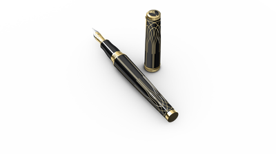 Scrikss | Heritage | Fountain Pen | Glossy Black GT-Medium