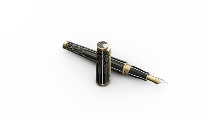 Scrikss | Heritage | Fountain Pen | Glossy Black GT-Broad