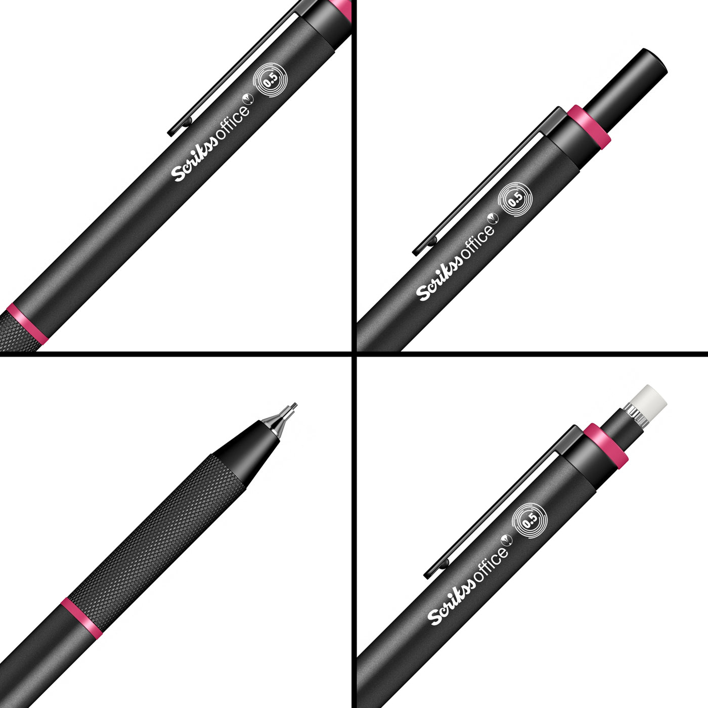 Scrikss | Twist | Mechanical Pencil | Pink-0.5mm