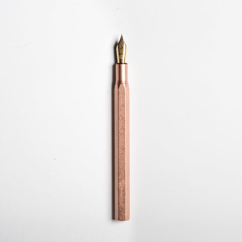 Ystudio, Desk Fountain Pen - Classic Revolve Copper.