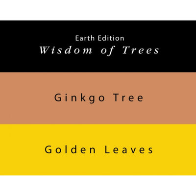 Colorverse | Earth Edition | Ginkgo Tree Light Brown | Golden Leaves Yellow | Fountain Pen Ink | 65ml and 15ml | 2 Bottle Set - penpencilink