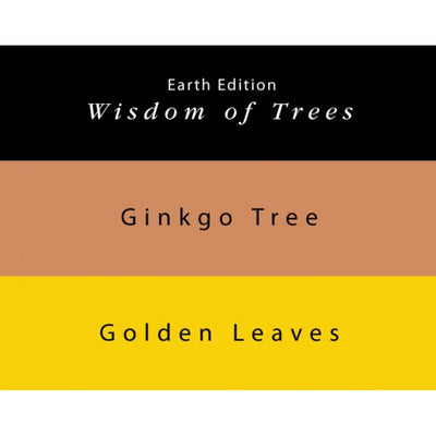 Colorverse Ginkgo Tree - Light Brown - Golden Leaves - Yellow- Fountain Pen Ink 59 - 60 Earth Edition, 65ml - 15ml - 2 Bottle Set, Dye-Based, Nontoxic, Made In Korea