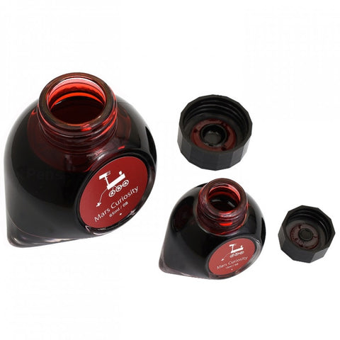 Colorverse Mars Curiosity - Red - Fountain Pen Ink 08 Spaceward Series, Season 1, 65ml - 15ml - 2 Bottle Set, Dye-Based, Nontoxic, Made In Korea